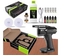 FJZFU Cocktail Smoker Kit, USB Rechargeable Bubble Gun with 5 Flavours Cocktail Smoking Kit Enjoy natural, Cocktail Bubble Gun for Professional Bar Mastery, Smoke Gun for Cocktails and Food
