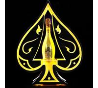 FJZFU Color Adjustable Glowing Wine Bottle Display, Bottle Service Sign, Ace Of Spades Champagne VIP Bottle Presenter for Bar/Hotel/Nightclub/Private Bottle PresenterParty