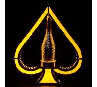 FJZFU Color Adjustable Glowing Wine Bottle Display, Bottle Service Sign, Ace Of Spades Champagne VIP Bottle Presenter for Bar/Hotel/Nightclub/Private Bottle PresenterParty
