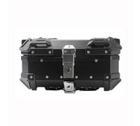 FJZFU Motorcycle Top Box, Motorbike Storage Box, Motorcycle Luggage Wear-Resistant, Motorcycle Trunk Waterproof Rear Tour Box with Security Lock for Motorbike,Moped,Scooter,Black