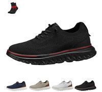 FJZFXKZL Men’s Hands-Free Slip-On Oxford Shoes, Comfortable Breathable Wide Toe Box,Orthotic Support,Summer Outdoor Sports Fitness(Black,7 UK)
