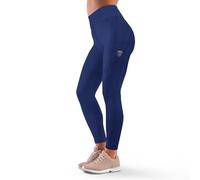 FK by ZM High-Waisted Women's Leggings - Ultra-Comfortable, Stretchy & Squat-Proof Activewear with Side & Hidden Pocket for Yoga, Gym & Everyday Wear (UK, Alpha, S, Regular, Regular, Navy Blue)