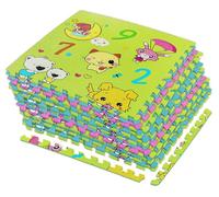 FK Sports Baby Play Mat Puzzle Foam Floor Mats for Kids Interlocking EVA Tiles for Toddlers Non Slip Durable and Safe Each Tile (60 x 60 x 1cm) Thick Soft Jigsaw Foam (Number, 4 Pcs (16 sq.ft))