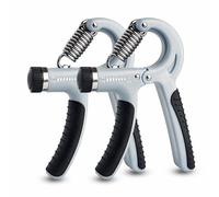 Fk Sports Forearm & Hand Grip Strengthener With Adjustable Resistance 5-60kg (2Pcs Set) | Adjustable Hand Exerciser for Wrist, Finger & Forearm Workout (Black & Grey)