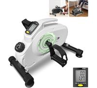FK Sports Mini Exercise Bike - 8 Magnetic Levels Resistance, LCD Screen Display, Quiet Foot Pedal Exerciser, Smooth Under Desk Bike, Desk Pedal Bike for Arms & Legs, Workout Equipment for Home