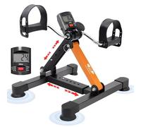 FK sports Pedal Exerciser/Mini Exercise Bike/Under Desk Bike portable with LCD Display & Adjustable Height Folding Bike for Arm & Legs Machine Home120kg Capacity