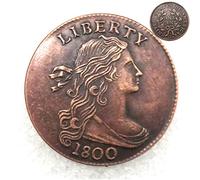 FKaiYin 1800 Antique Liberty One-CENT Old Coin- American Commemorative Old Coin - US Old Coins- Uncirculated Hobo Nickel USA Morgan Dollar Coin Future experience