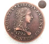FKaiYin Rare 1792 Best Morgan Coin One-CENT Old Coin- Old American Coin - Commemorative Old Coins- Funny US Hobo Nickel Morgan Dollar Coin Future experience