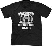 FKASBOOLK American Drinking Club Cheers Toast Party Beer Fest Crawl Party Mens Tee T Shirt