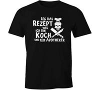 FKASBOOLK T-Shirt Put The Recipe Away I'm a Cook and Not a Pharmacist Fun Shirt Men's Black