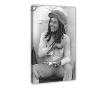 FKBALCZ Bob Marley Muziek Poster Canvas Poster Bedroom Decor Landscape Office Room Decor Gift 24x36inch(60x90cm)