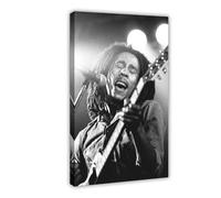 FKBALCZ Bob Marley Muziek Poster Canvas Poster Bedroom Decor Landscape Office Room Decor Gift 24x36inch(60x90cm)