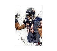 FKBALCZ Brian Urlacher Poster Print, Chicago Bears, Canvas Poster Wall Art Decor Print Picture Paintings for Living Room Bedroom Decoration 16x24inch(40x60cm)