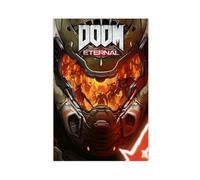 FKBALCZ Doom Eternal Video Game Poster Canvas Poster Bedroom Decor Landscape Office Room Decor Gift 08x12inch(20x30cm)