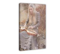 FKBALCZ Original Vintage Mini Poster Magazine Clipping - Joni Mitchell (Late 1960s) Canvas Poster Bedroom Decor Landscape Office Room Decor Gift 20x30inch(50x75cm)