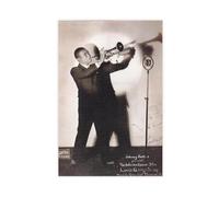 FKBALCZ Original Vintage Mini Poster Magazine Clipping - Louis Armstrong, Chicago, 1925 Canvas Poster Wall Art Decor Print Picture Paintings for Living Room Bedroom Decoration 16x24inch(40x60cm)