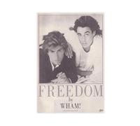 FKBALCZ Original Vintage Mini Poster Magazine Clipping - Wham! - Freedom Canvas Poster Wall Art Decor Print Picture Paintings for Living Room Bedroom Decoration 16x24inch(40x60cm)