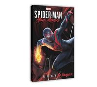 FKBALCZ Spider-Man - Miles Morales - Marvel Gaming Canvas Poster Canvas Poster Wall Art Decor Print Picture Paintings for Living Room Bedroom Decoration 12x18inch(30x45cm)