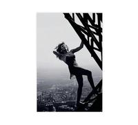 FKBALCZ Tina Turner Eiffel Tower Poster Canvas Poster Bedroom Decor Landscape Office Room Decor Gift 12x18inch(30x45cm)