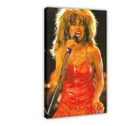 FKBALCZ TINA TURNER ROTES LEDER Canvas Poster Wall Art Decor Print Picture Paintings for Living Room Bedroom Decoration 08x12inch(20x30cm)