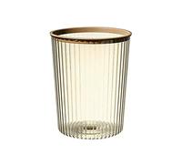 FKEE55UED Trash Can Lidless Garbage Can Beautiful and Practical Plastic Garbage Can for Household Office Trash Can Wastebasket(Yellow,Large)