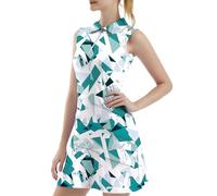 FKEEP Women's Fk3087ds Tennis Dress, 15 Green Scraps, 3XL