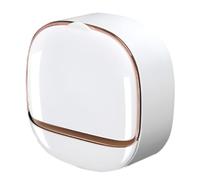 Fkereg Adhesive Soap Holder for Shower Wall with Drainage Box, Waterproof Shower Bar Soap Holder Tray, Bathroom Stick on Soap Dish Wall Mounted, Kitchen Bath Hand Skin Soap Caddy Organizer, White