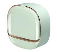 Fkereg Adhesive Soap Holder for Shower Wall with Drainage Box, Waterproof Shower Bar Soap Holder Tray, Bathroom Stick on Soap Dish Wall Mounted, Kitchen Bath Hand Skin Soap Caddy, Light Green