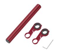 Fkereg Bicycle Handlebar Extender, 7.9 Inch Double Clamp Mount Handle Bar Extension for Bike, Aluminum Alloy Handlebar Extensions Bracket for Bicycle, Cycling Equipment Attachment, Red