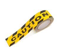 Fkereg Caution Floor Tape Roll 2 Inch x 16.4 Ft, Black Yellow Anti Slip Watch Your Step Sticker Sign, Caution Tape Adhesive, Warning Safety Grip Floor Tape for Steps Indoor Outdoor