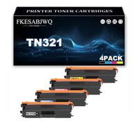 FKESABJWQ TN321 Toner Cartridge | for Brother DCP-L8400CDN DCP-L8450CDW MFC-L8600CDW MFC-L8650CDW MFC-L8850CDW HL-L8250CDN HL-L8350CDW,4 Colors-1 Pack