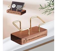 FKF Personalised Business Card Holders Display Custom Business Card Holder Engraved with Name Logo, Gifts for Office Men Women (business card holder)