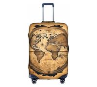 FKGKDF Ancient World Map Luggage Cover for Suitcases Travel Cover Protector Simple and Convenient Installation, White, M, Fashion