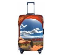 FKGKDF Arches National Park-Standard Print Luggage Cover For Suitcases, Travel Case Protector, Simple & Convenient Installation, White, Small, Fashion