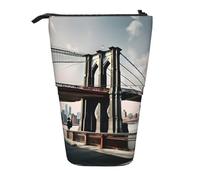 FKGKDF Brooklyn Bridge S Print Portable Telescopic Pencil Case for Office