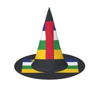 FKGKDF Central African Flag Print Halloween Hat, Lightweight For Halloween Party/Carnival, One Size Fits Most