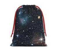 FKGKDF Constellation Star Clusters Galaxies Print Drawstring Present Bag, Reusable Storage Pouch For Christmas Holidays And Daily