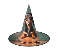 FKGKDF Cute Dachshund Duggee Print Halloween Hat, Lightweight For Halloween Party/Carnival, One Size Fits Most