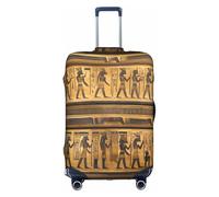 FKGKDF Egyptian Hieroglyphs Print Luggage Cover for Suitcases Travel Cover Protector Simple Convenient Installation, white, L, Fashion