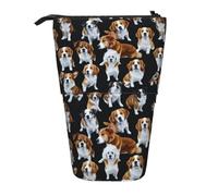 FKGKDF English Bulldogs Telescopic Pencil Case Portable for Office
