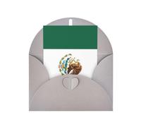 FKGKDF Flag Of Mexico Print Greeting Card, Pearl Paper With Envelope, For Christmas/Birthday/Valentine'S Day