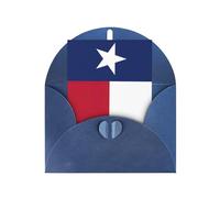 FKGKDF Flag Of Texas Print Greeting Card, Pearl Paper With Envelope, For Christmas/Birthday/Valentine'S Day