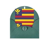 FKGKDF Flag Of The Kingdom Of Hawaii Print Greeting Card, Pearl Paper With Envelope, For Christmas/Birthday/Valentine'S Day