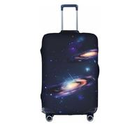 FKGKDF Galaxy In The Universe Print Luggage Cover For Suitcases, Travel Case Protector, Simple & Convenient Installation, White, Small, Fashion