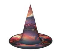 FKGKDF Japan Mount Fuji Landscape Print Halloween Hat, Lightweight For Halloween Party/Carnival, One Size Fits Most