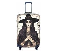 FKGKDF Magical Witchcraft Print Luggage Cover Suitcases Travel Cover Protector Simple and Convenient Installation, white, XL, Fashion