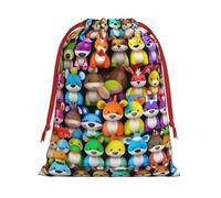 FKGKDF Oil Cute Schnauzer Dogs Print Drawstring Present Bag, Reusable Storage Pouch For Christmas Holidays And Daily