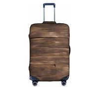 FKGKDF Rustic Old Barn Wood Print Luggage Cover For Suitcases, Travel Case Protector, Simple & Convenient Installation, White, Small, Fashion
