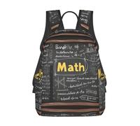 FKGKDF School Mathematical Printing Comfortable Backpack For Work And Travel, Large Capacity Backpack For Daily Use