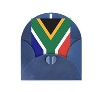FKGKDF South African Flag Print Greeting Card, Pearl Paper With Envelope, For Christmas/Birthday/Valentine'S Day